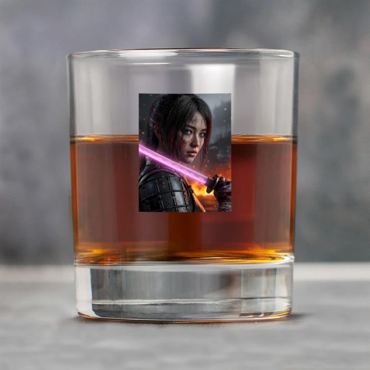 Cyberpunk Samurai Girl Rock Glasses