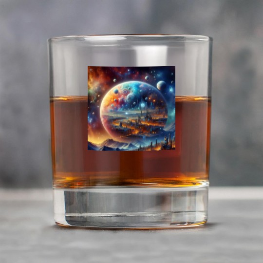 Futuristic Sci-FI Fantasy with Alien Planet Rock Glasses