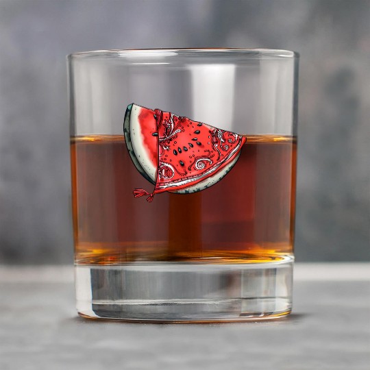 Streetwear Watermelon Slice - Fresh Summer Fruit Rock Glasses