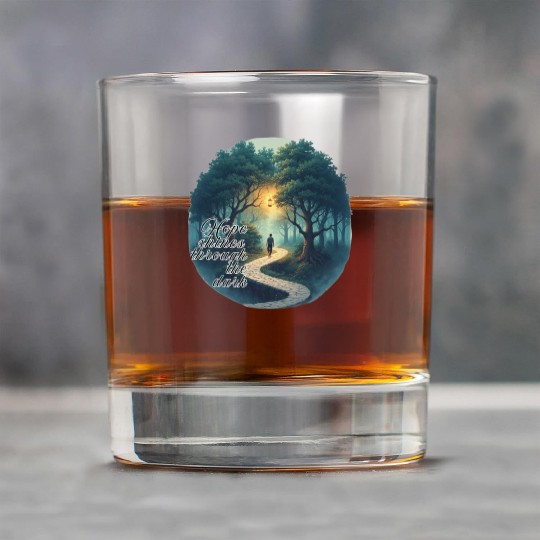 Hope Illuminates the Dark Forest Rock Glasses