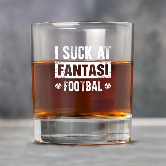 I Suck At Fantasy Football Rock Glasses