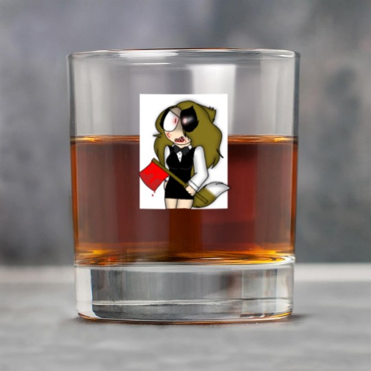 Horror-Themed Zombie Waitress Design Rock Glasses