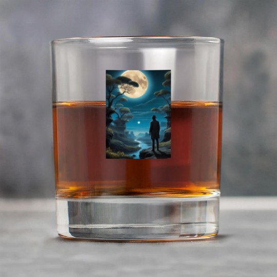 Mystical Night Under the Full Moon Rock Glasses