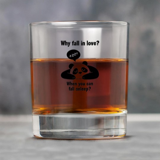 Adorable Sleepy Panda Quote Rock Glasses