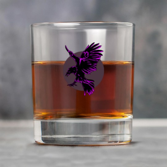Neon Purple Raven in Flight Rock Glasses