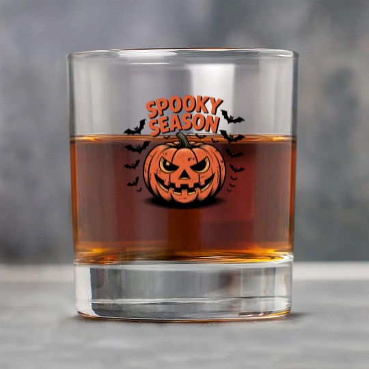 Spooky Season Pumpkin Rock Glasses