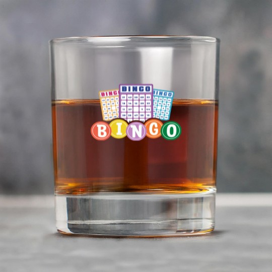 Colorful Bingo Player Fun Cards Rock Glasses