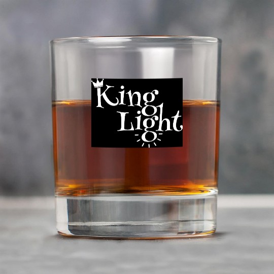 Regal Crown Light Typography Design Rock Glasses
