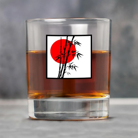 Japanese Bamboo Serenity Rock Glasses