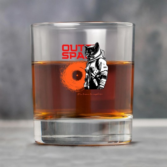 Space Cat Astronaut Adventure Rock Glasses