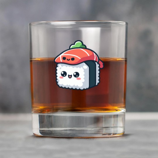 kawaii sushi character - food Rock Glasses
