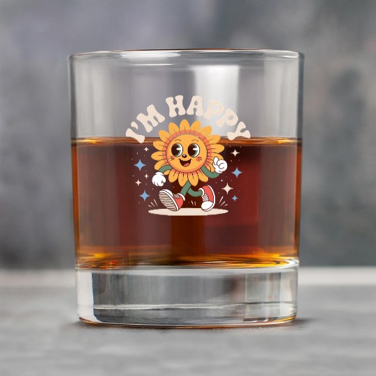 Retro Happy Sunflower Rock Glasses