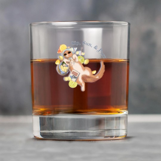sip, sun, & purr Rock Glasses