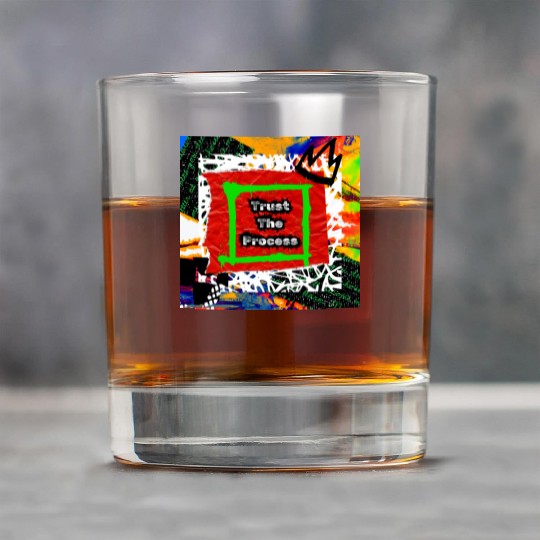 Trust The Process Graffiti Style | Green Version Rock Glasses