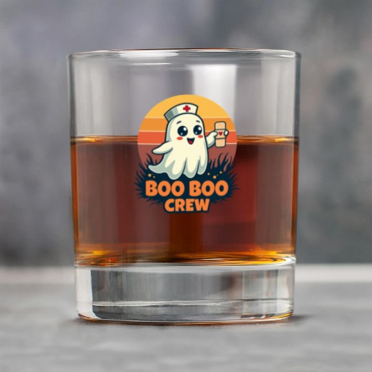 Halloween Boo Boo Crew Cute Ghost Nurse Doctor Rock Glasses