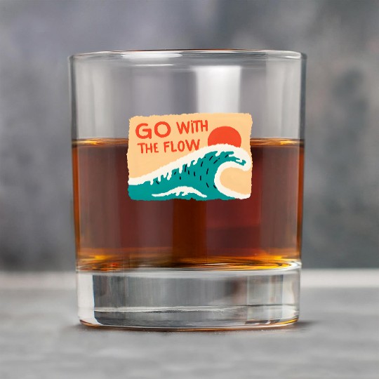 Sunset Wave Inspirational Design Rock Glasses