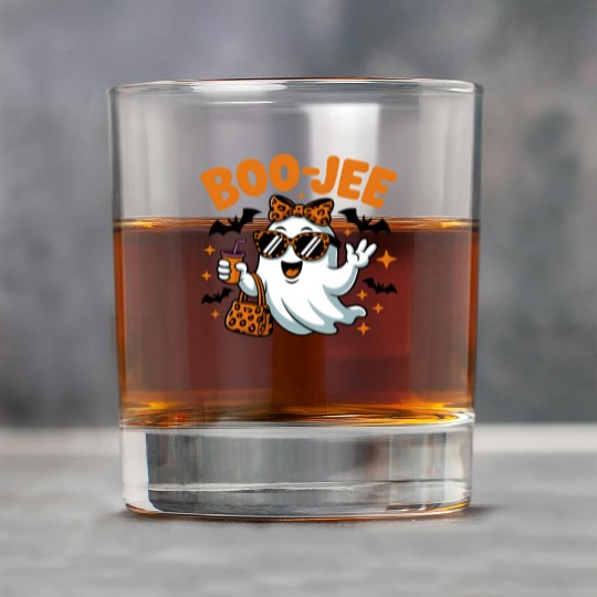 Boo-Jee Ghost Cute Leopard Print Halloween Boojee Rock Glasses