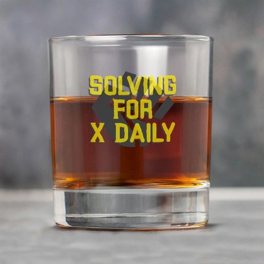 Solving For X Daily Algebra Math Teacher Rock Glasses