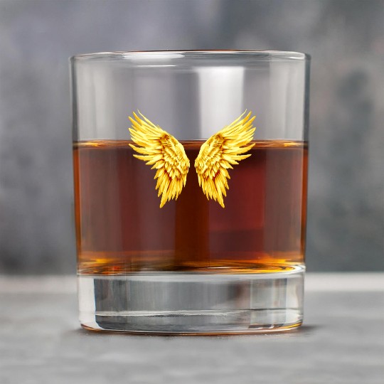Golden Angel Wings  Rock Glasses
