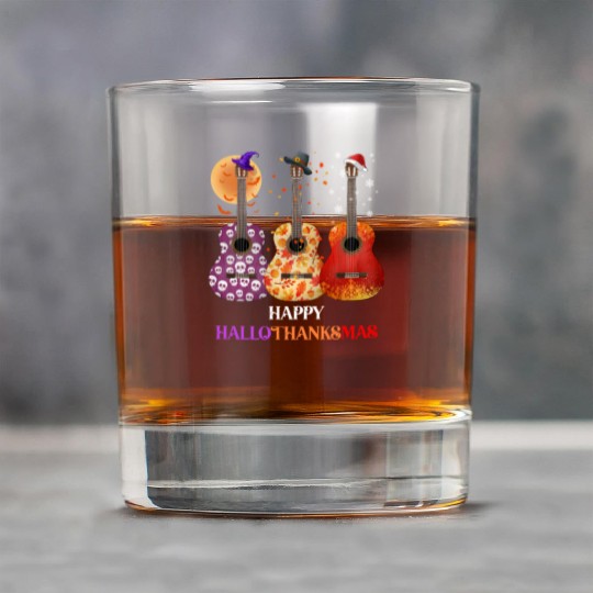 Happy HalloThanksMas Guitar  Rock Glasses