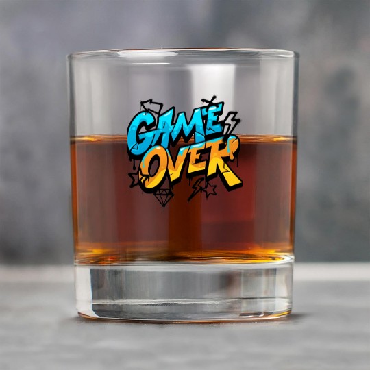 Graffiti Style Game Over Design Rock Glasses