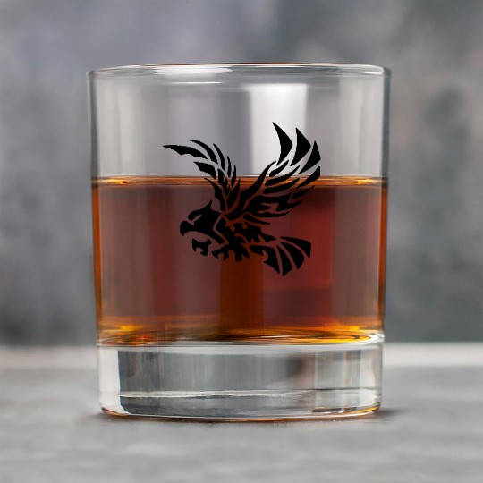 Tribal Eagle - Bird - Hawk - Flying - Freedom Rock Glasses