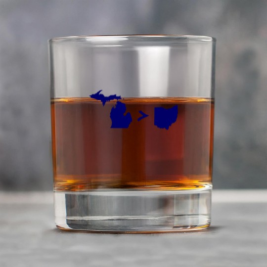 Funny Michigan Greater Than Ohio Rock Glasses