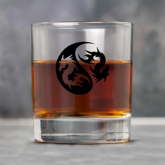 darr dragon yinyang Rock Glasses