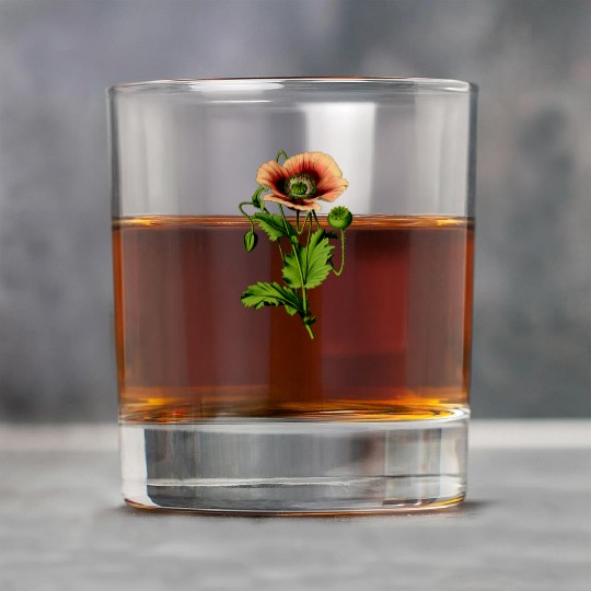 Opium poppy 4 Rock Glasses