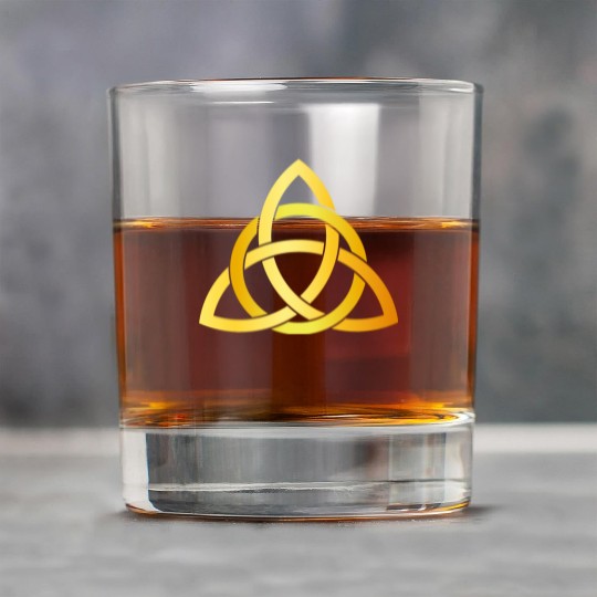 Original Triquetra circle celtic knot gold Rock Glasses