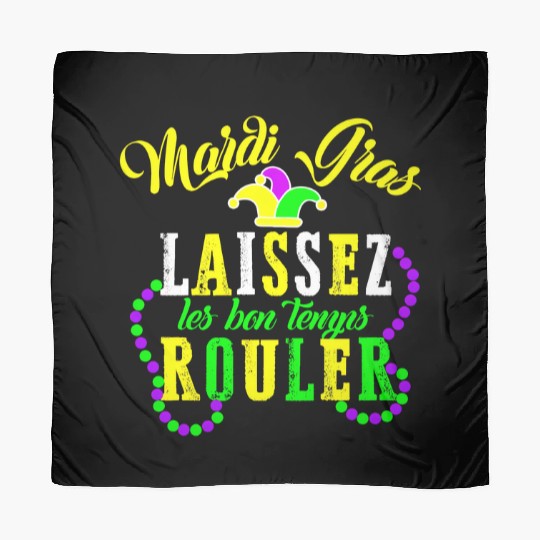 Mardi Gras laissez les bon temps rouler Fat Scarves