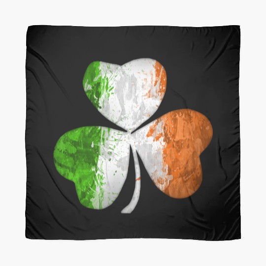 Irish Flag Clover Grunge Scarves