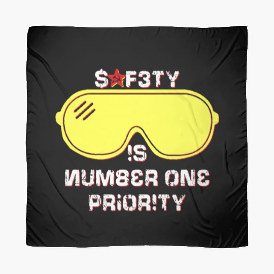 Safety Is Number One Priority - Crazy Russian Hacker Safetyglasses Scarves