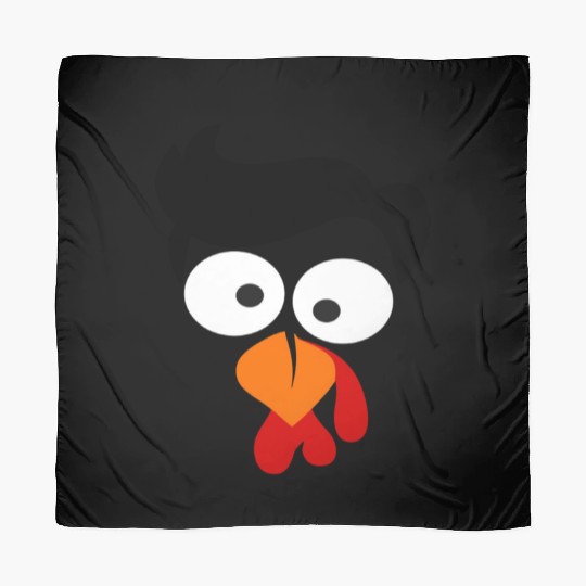 Turkey Face Thanksgiving Scarves