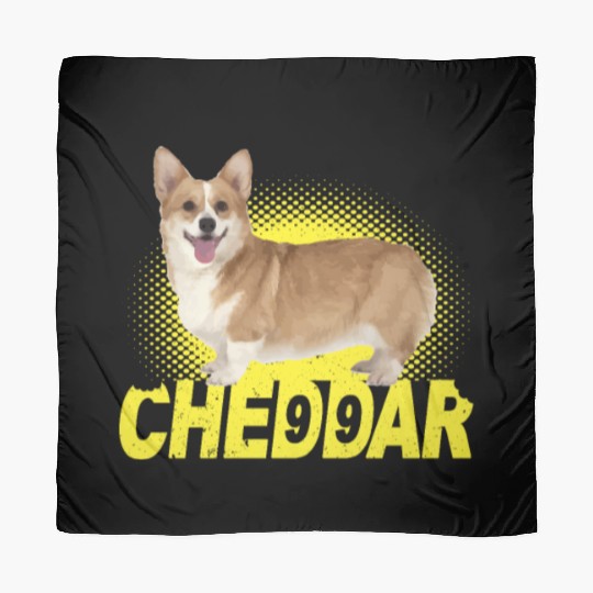 Cheddar Corgi Dog Brooklyn Nine Nine B99 Scarves