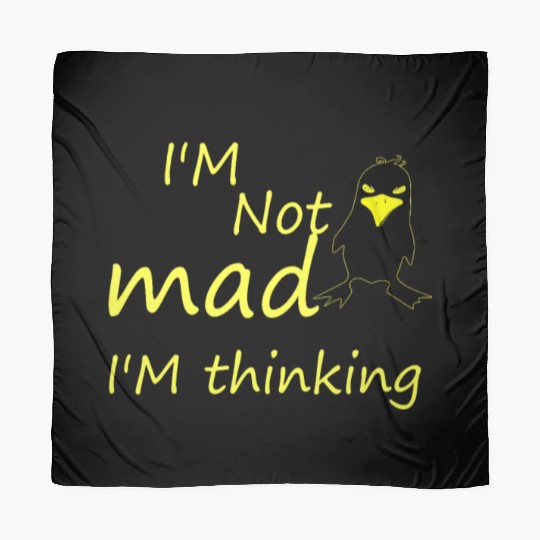 I'm Not Mad I'm Thinking Cute Angry Bird Scarves