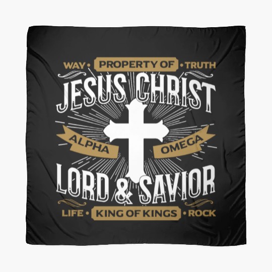 way property of truth jesus christ alpha omega lor Scarves