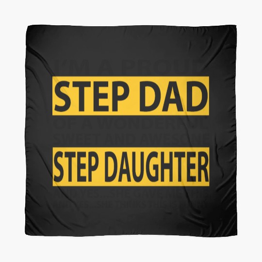 Funny Step Dad Scarves Fathers Day Gift Step