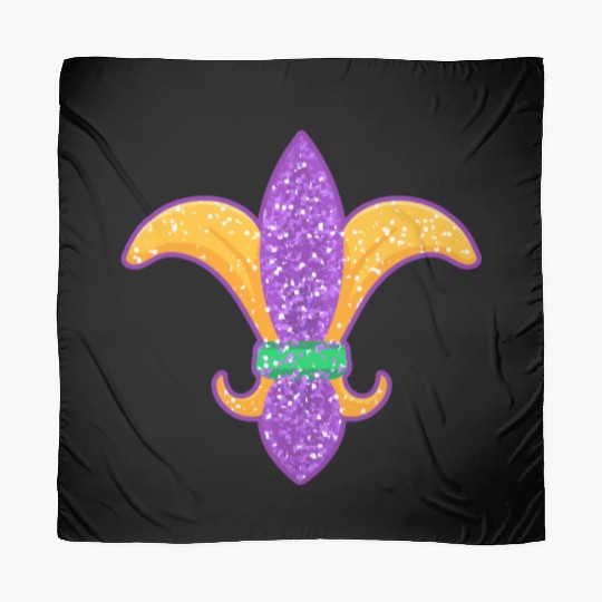 Mardi Gras Badge Street Party Carnival Gift Scarves