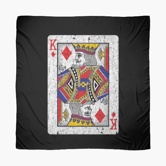 king of diamonds playing card Scarves