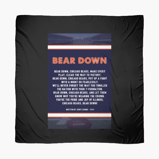 Bear Down Lyrics Poster Scarves