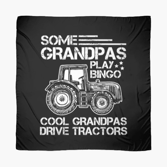 Tractor Grandfather Farmer Ranch Grandparents Scarves