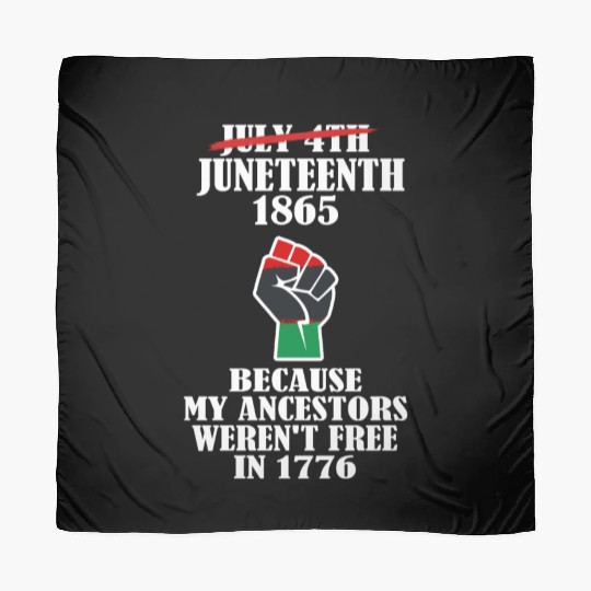 Juneteenth Ancestors Black African American Flag.. Scarves