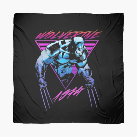M-a-r-v-e-l W-o-l-verine Neon Retro Logan Graphic Scarves
