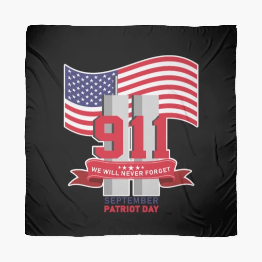Patriot Day Never Forget 911 Anniversary Scarves