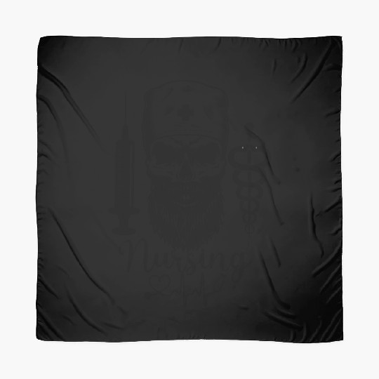 Nurse Sugar Skull Halloween Day Of The Dead Scarves