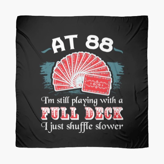 Full Deck Birthday Party 88th Birthday 88 Years Ol Scarves