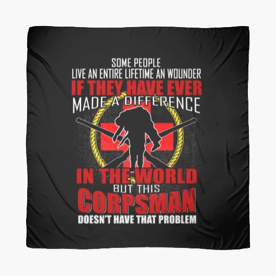 Devil US Navy Corpsman DOC Badass Army Veteran Scarves