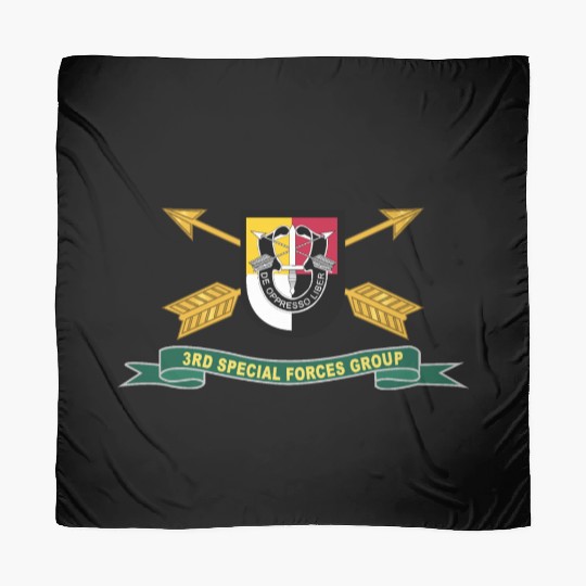 Army 3rd Special Forces Group Flash w Br Ribbon Scarves