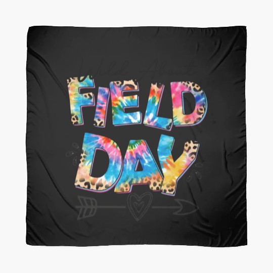 Tie dye leopard Wild About Field Day Teacher Kids Scarves